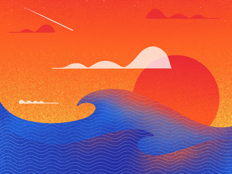 Waves by Brad Hansen on Dribbble