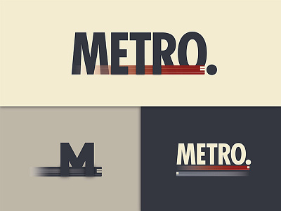Metro Link concept m metro metro link public transportation rails subway train transportation