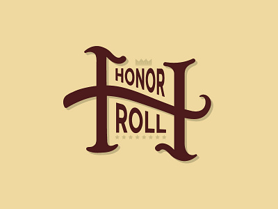 Honor Roll crown h honor honor roll hr king list roll star