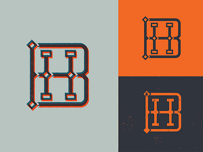 BH bh bh monogram monogram