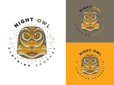 Night Owl Logo linework owl owl art owl tattoo owls stylized owl tattoo idea