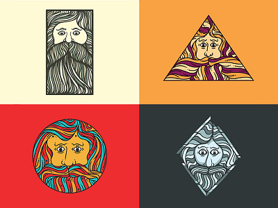 Faces in Shapes beard bearded beards faces in shapes old man shapes