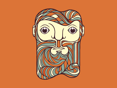 Alternate Color beard bearded bearded man profile