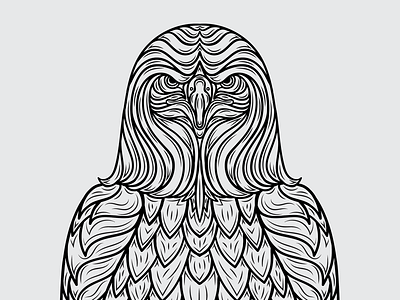 Eagle Lines bird drawing eagle eagles feathers linework patriot patriotic