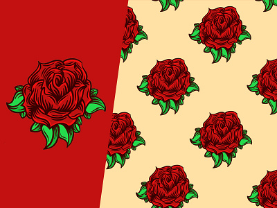 Rose Pattern leaf pattern patterns petal petals red rose roses