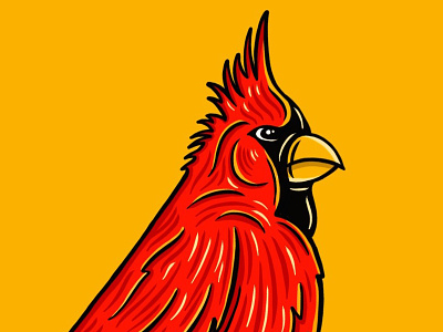 Cardinal baseball bird cardinal cardinals logo mascot mlb red saint louis stl