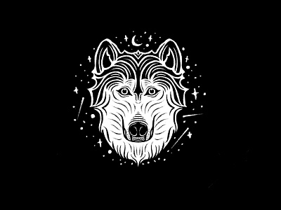 Good Boy dog dog illustration doggy drawing good boy howl husky pup puppy