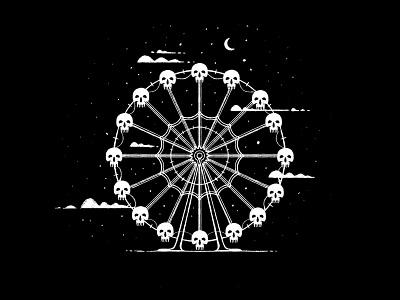 Wheel of Death carnival dark carnival death ferris wheel skull wheel wheel of death