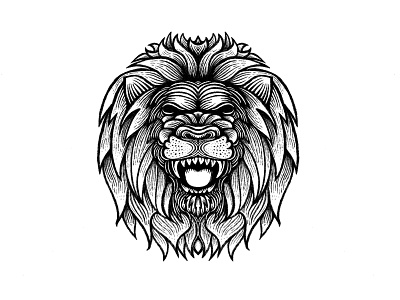 RAWR drawing illustration lion lion drawing lion head lions mane rawr