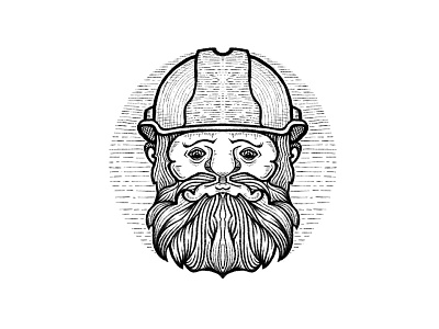 Bearded Builder beard bearded builder consturuction hat contruction hard hat hard work hat worker