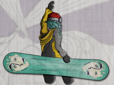 WIP snowboard Illustration