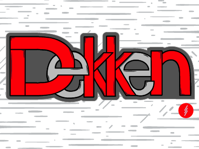 Poster Idea branding dekken logo poster red type