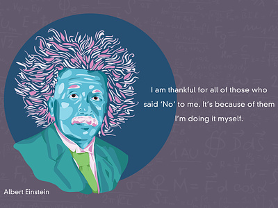 Einstein Portrait graphic art illustration portrait