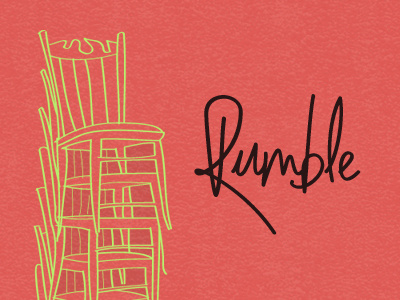Something's Rumbling! announcement branding creativity design event series illustration pune rumble studio march talks