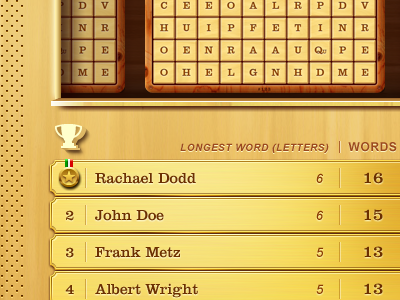 Diminish High Scores app game ios ipad iphone puzzle wood word