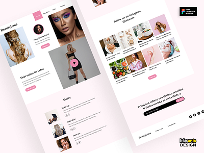 Beauty Lana Portfolio adobexd beauty dailyui design figma figmadesign graphic design haircut inspiration pink portfolio sketch ui uidesign userinterface ux uxdesign web webdesign webdesigntemplates