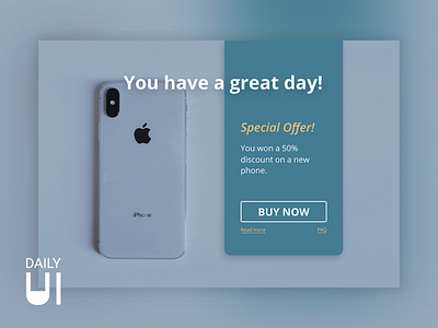 Daily UI Challenge #036 - Special Offer dailyui design designer graphic design offer special ui ux