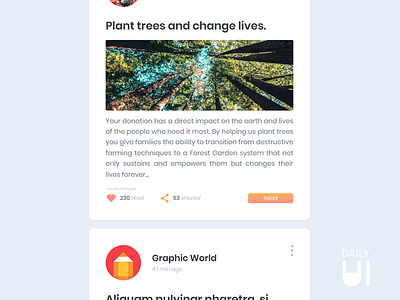 Daily UI Challenge #047 - Activity Feed