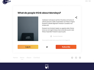 Daily UI Challenge #051 - Press Page