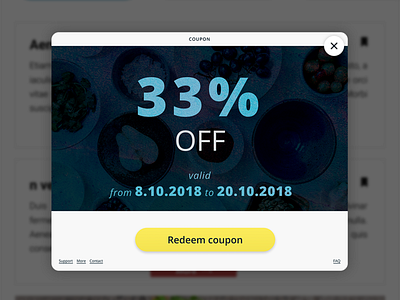 Daily UI Challenge #061 - Redeem Coupon