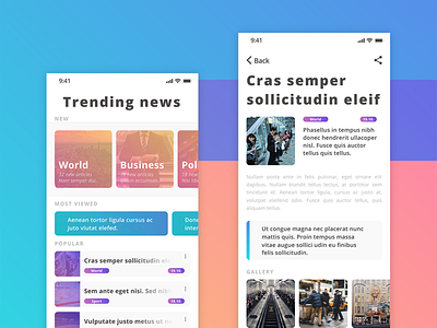 Daily UI Challenge #069 - Trending aplication app appdesign business category dailyui date design gallery graphic design news policy text textarea title ui uidesign userinterface ux world