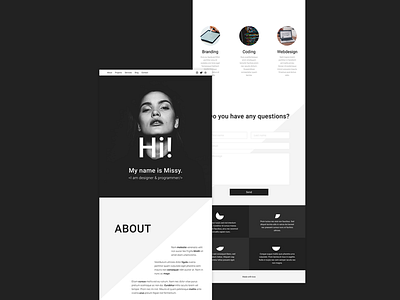 Personal website design