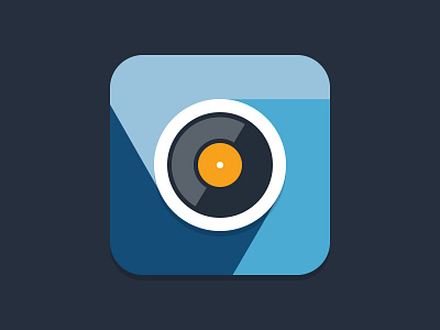 Chrome Capture app icon camera chrome chrome extension flat icon lens recording video