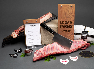 Logan Farms branding logodesign packaging photography typogaphy visual design