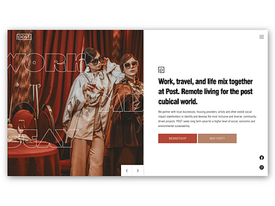 POST Website branding branding design coworking space design logodesign photograhy typogaphy typographic ui uidesign uiux webdevelopment website design