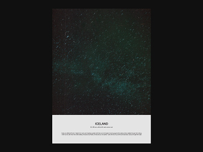1am when the stars came out arora concept design iceland layout photo poster print