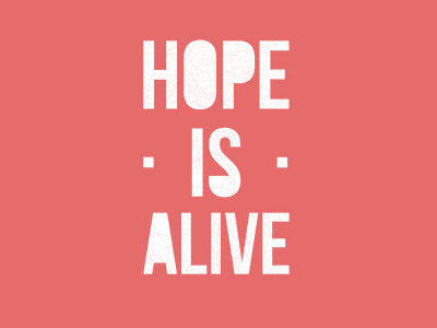 Hope Is Alive branding christianity faith graphic logo photoshop pink red religion