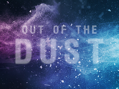 Production Promotion advertisement design dust effects motion photoshop poster