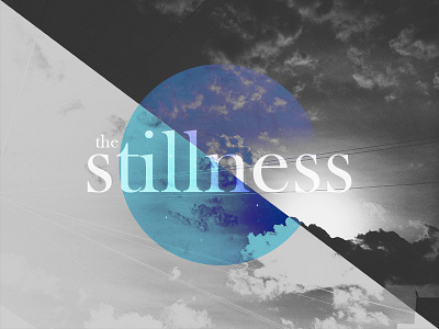 Stillness blog post blog dark design logo photo splash typography