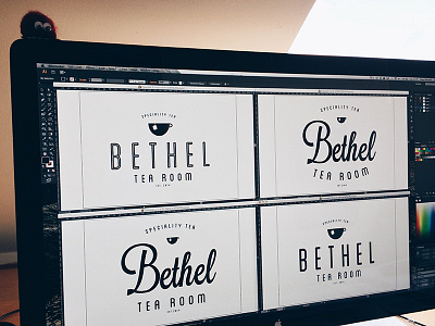 Bethel Refinement band cafe design flat icon identity logo mono tea