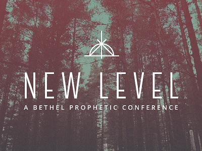 New Level Conference bethel design emblem exclusion icon mountain photo print promotional symbol type