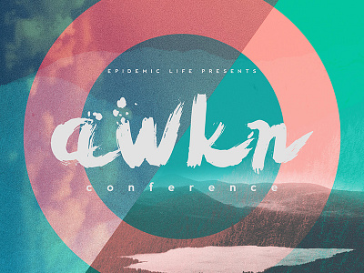 Awaken Conference Promo awaken church circle conference design exclusion green photo print promo red type