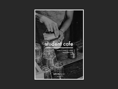 Student Cafe Poster cafe church coffee ministry photo poster students type