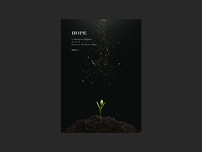 Christmas Church Promo christmas gold hope icon plant poster promo