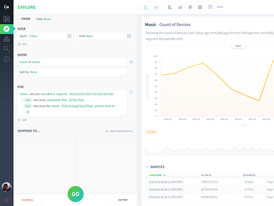 Interana - Explorer design ui ux