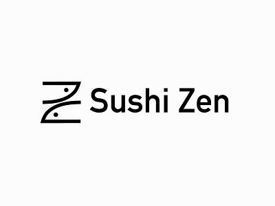 Sushi Zen animation app branding clean design flat icon identity illustration illustrator lettering logo minimal type typography ui ux vector web website