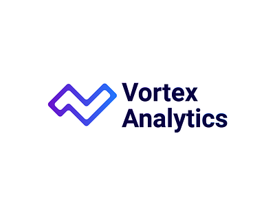 Vortex Analytics animation app branding clean design flat icon identity illustration illustrator lettering logo minimal type typography ui ux vector web website