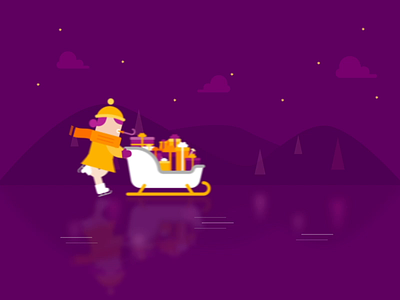 Verti after effects animation character character design christmas illustration motion verti