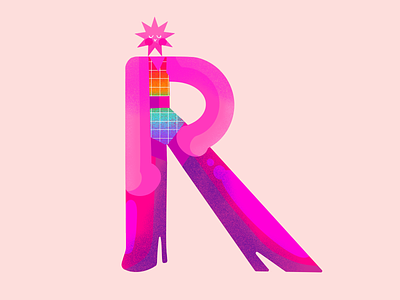 R in Pride character design illustration illustration digital pride procreate procreate illustration