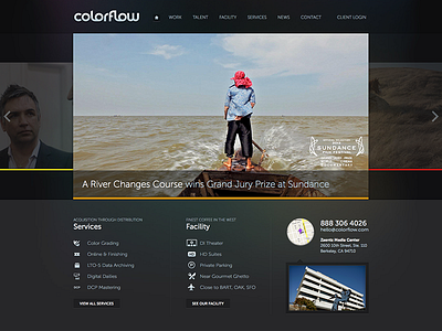 Colorflow branding film post production studio web website