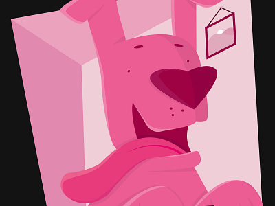Perrito digital diseñografico ilustracion ilustración ilustrator perritos pink pluma sheico vector vectores