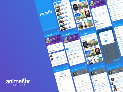 2019 - Anime FLV (app concept) anime app crunchyroll design re design streaming ui uiux ux