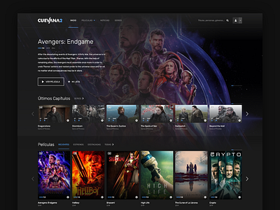 2019 - cuevana 2 Redesign logo movies netflix redesing streaming ui ux