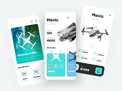 Drone Mall Mobile App Concept