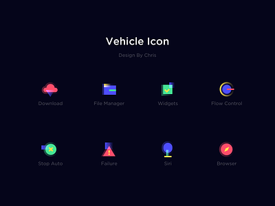 Vehicle Icons app car icon icons illustrations set type ui ux
