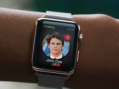 Kakao Talk Watch App Concept Redesign im instant message interface design kakao talk ui watch app
